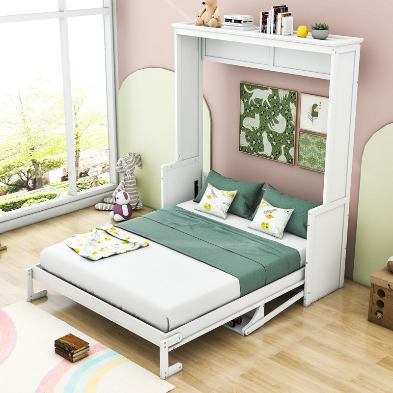 Wildon Home® Aydrien Queen Storage Murphy Bed Wayfair